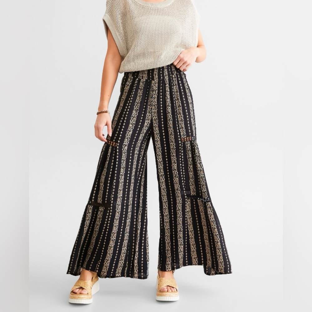 Angie Boho Striped Wide Leg Pants